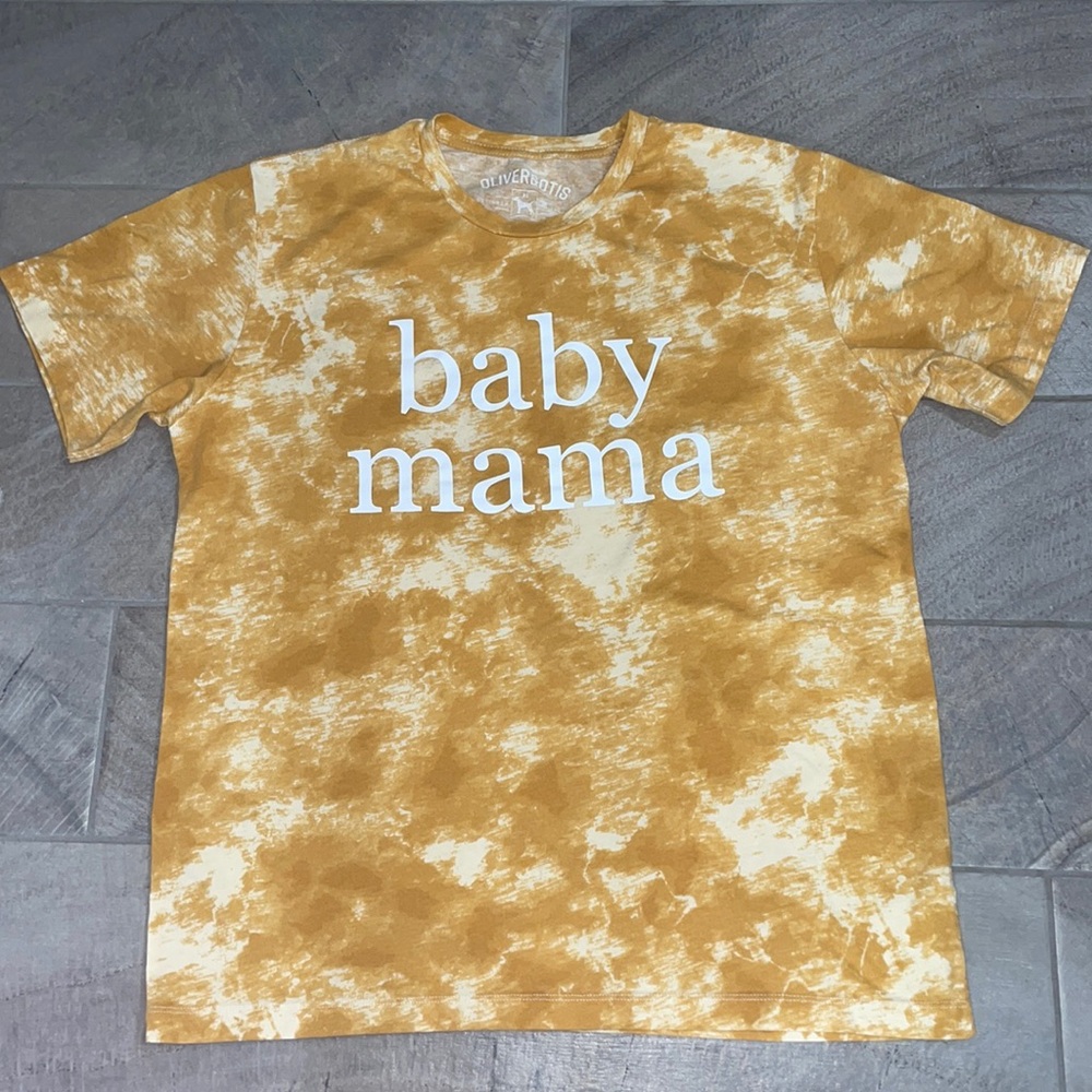 Oliver&Otis “baby mama” Golden Hay washed Tshirt, XL